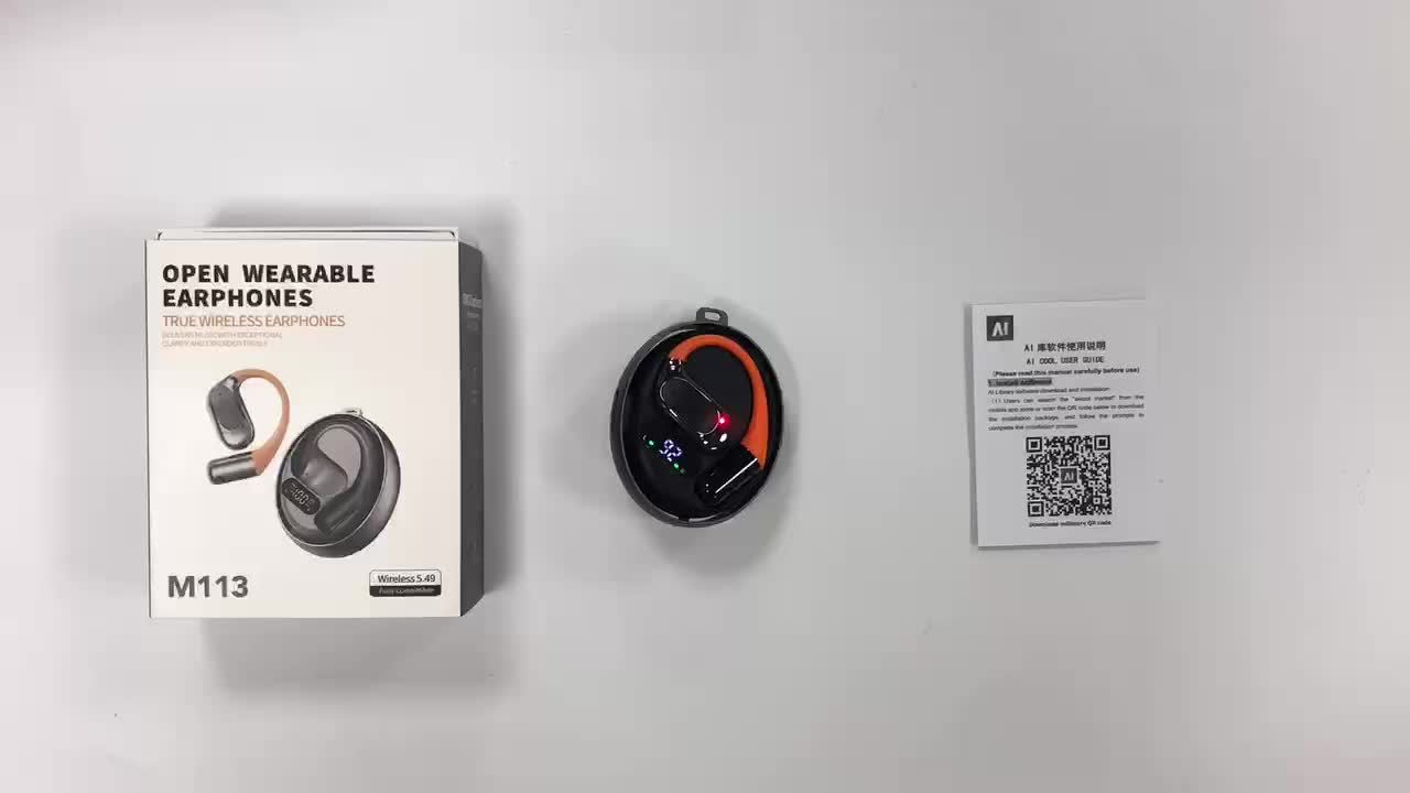 AI 2025 Wireless Translation Headphones, Supports 144 Language Translation, with LED