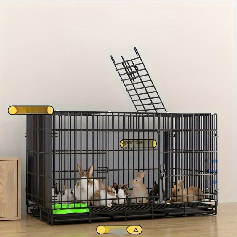 Extra-long rabbit cage