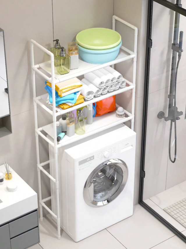 Washing machine shelf