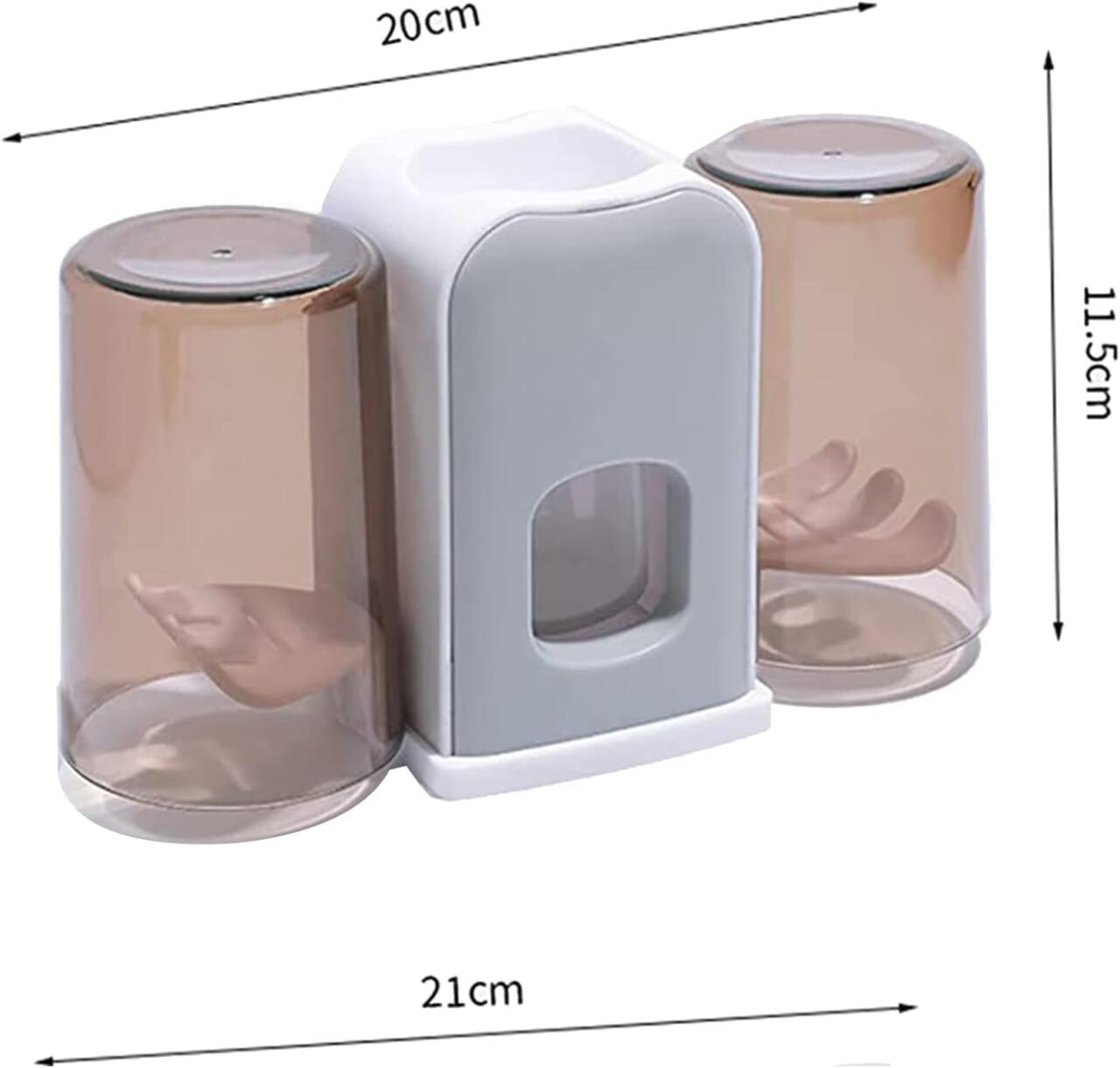 Toothbrush Holder with Automatic Toothpaste Dispenser
