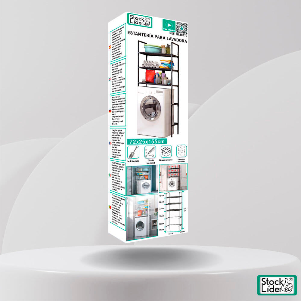 Washing machine shelf