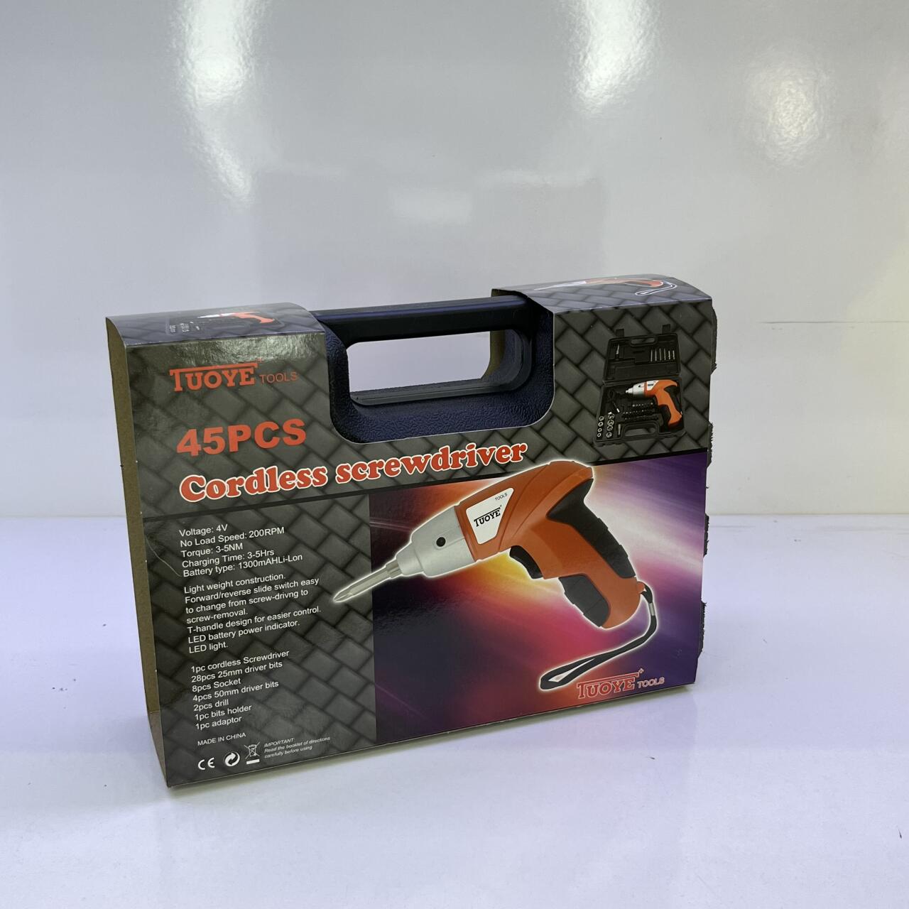 45-piece electric screwdriver kit