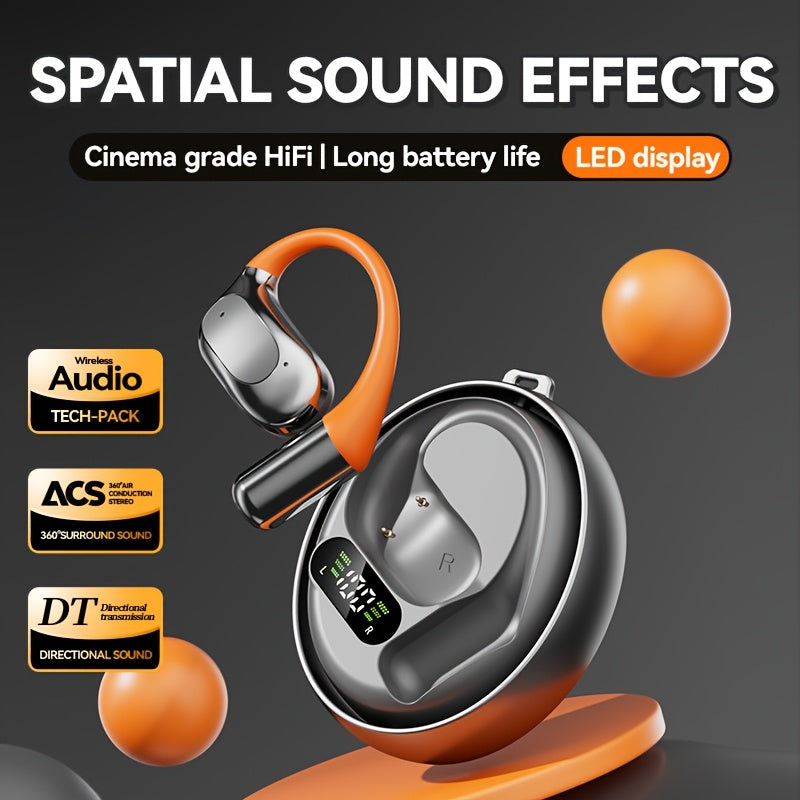 AI 2025 Wireless Translation Headphones, Supports 144 Language Translation, with LED