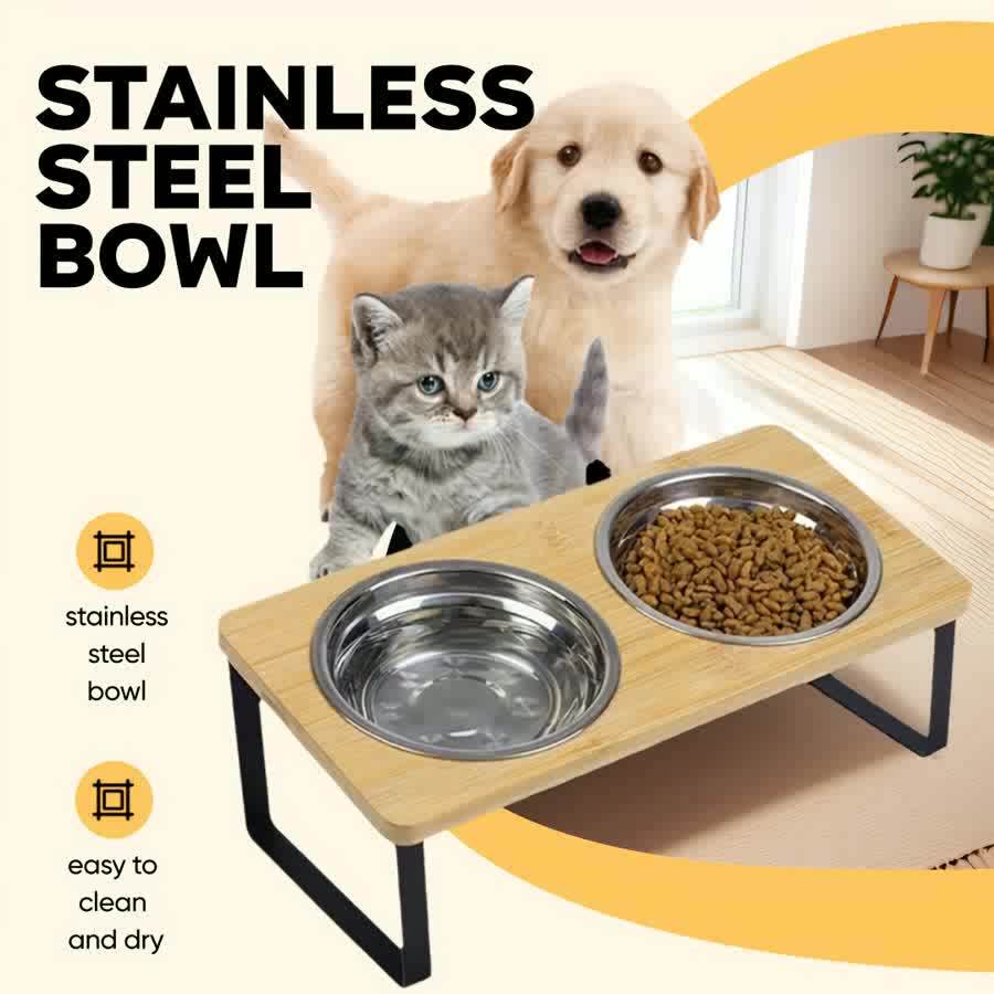 Elevator for dog and cat food 