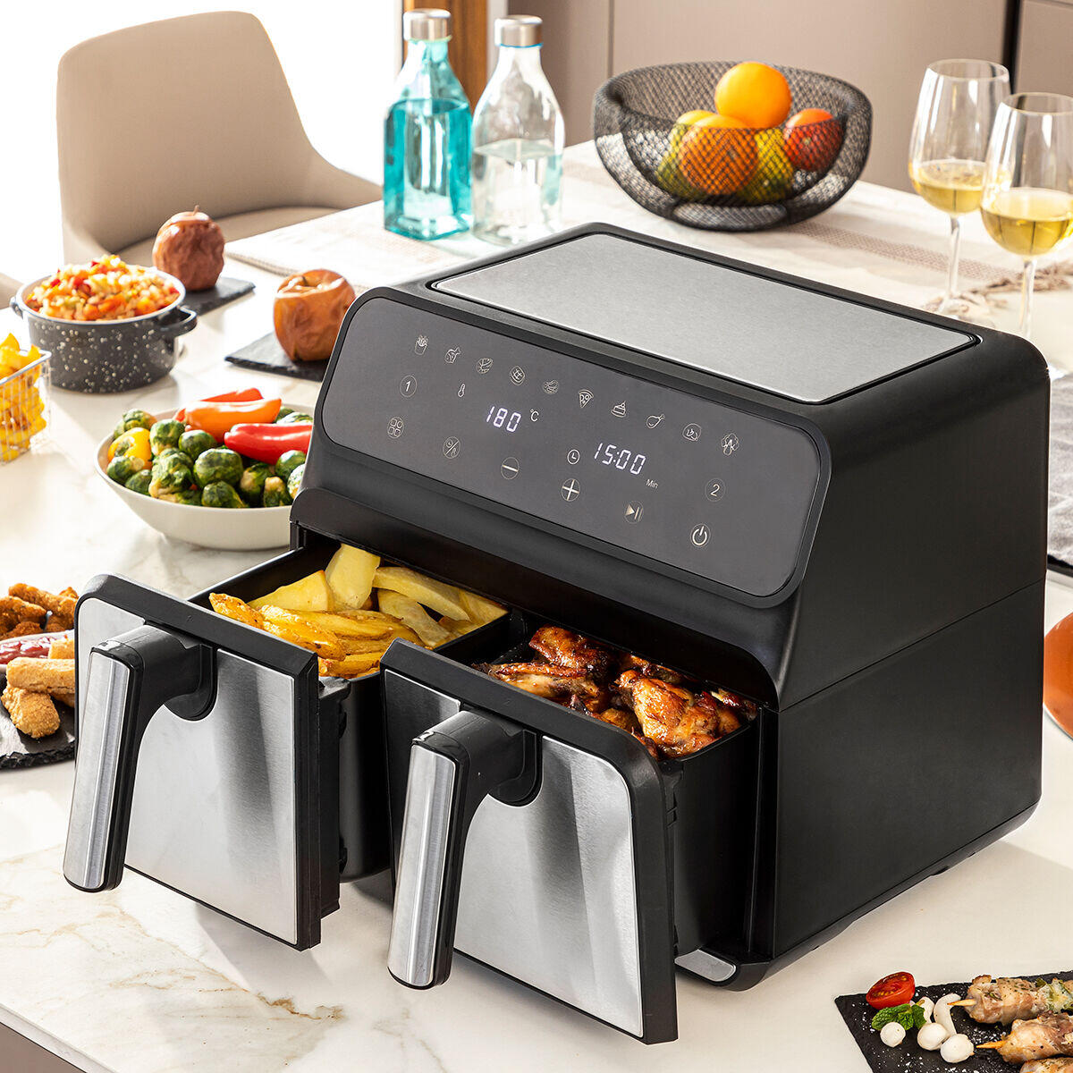 InnovaGoods Fryinn Double 8000 Air Fryer