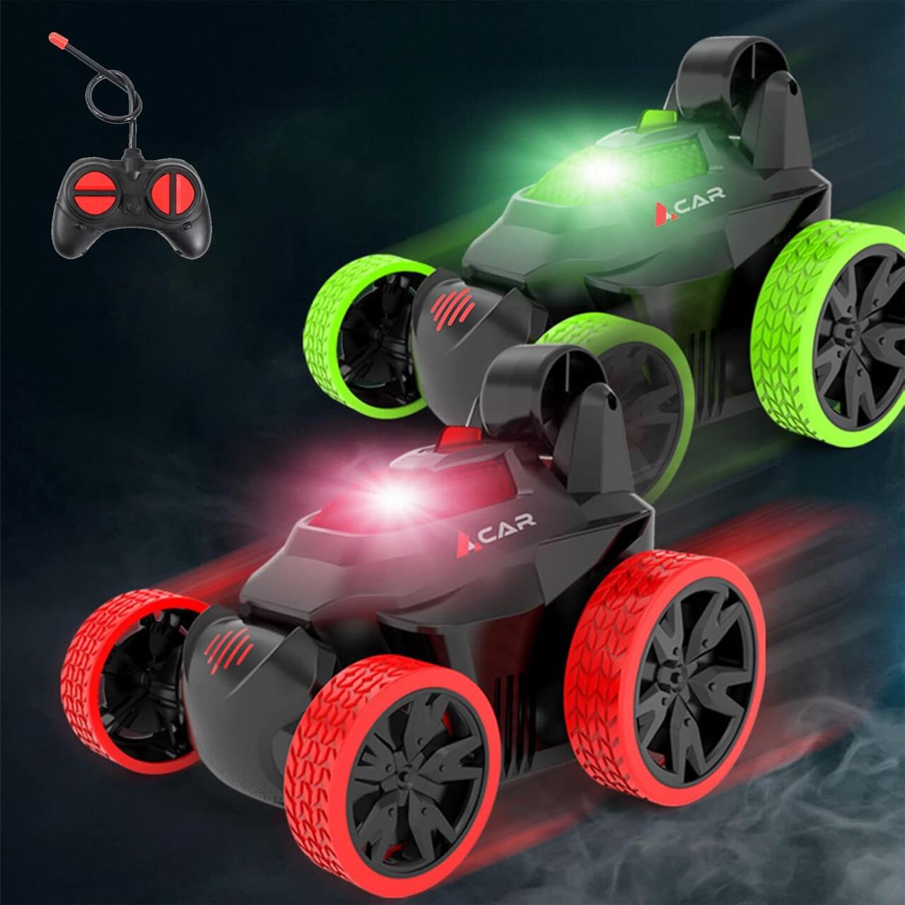 Remote Controlled Stunt Car with Spins and Flips