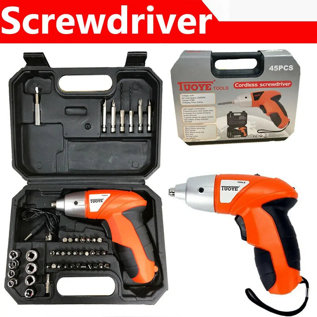 45-piece electric screwdriver kit