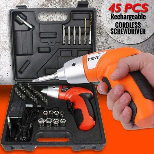 45-piece electric screwdriver kit