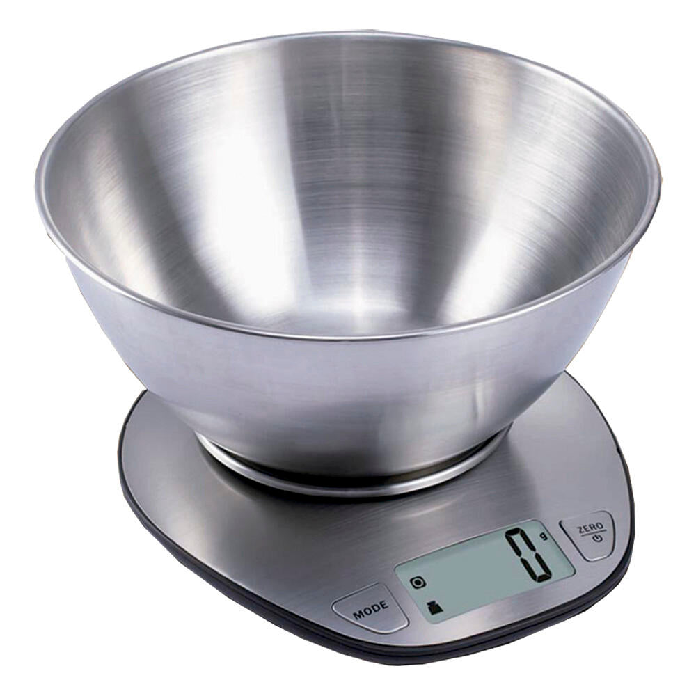 Electronic Kitchen Scale with Stainless Steel Bowl