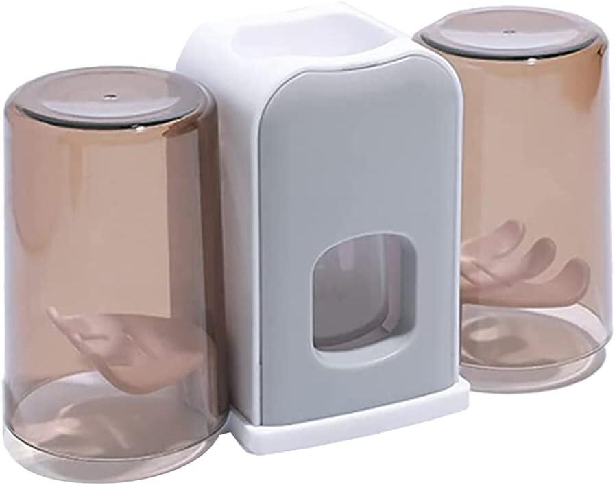 Toothbrush Holder with Automatic Toothpaste Dispenser