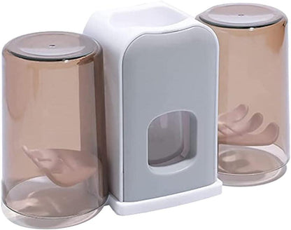 Toothbrush Holder with Automatic Toothpaste Dispenser